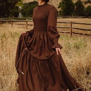 Ivy City Leena Dress in Brown - SOLD OUT